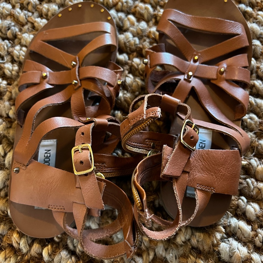 Steve Madden Brown Strappy Sandals